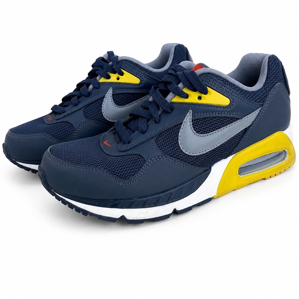 Nike Air Max Excee Mens 7.5 Navy Blue Yellow Grey Sneakers 511416-400
